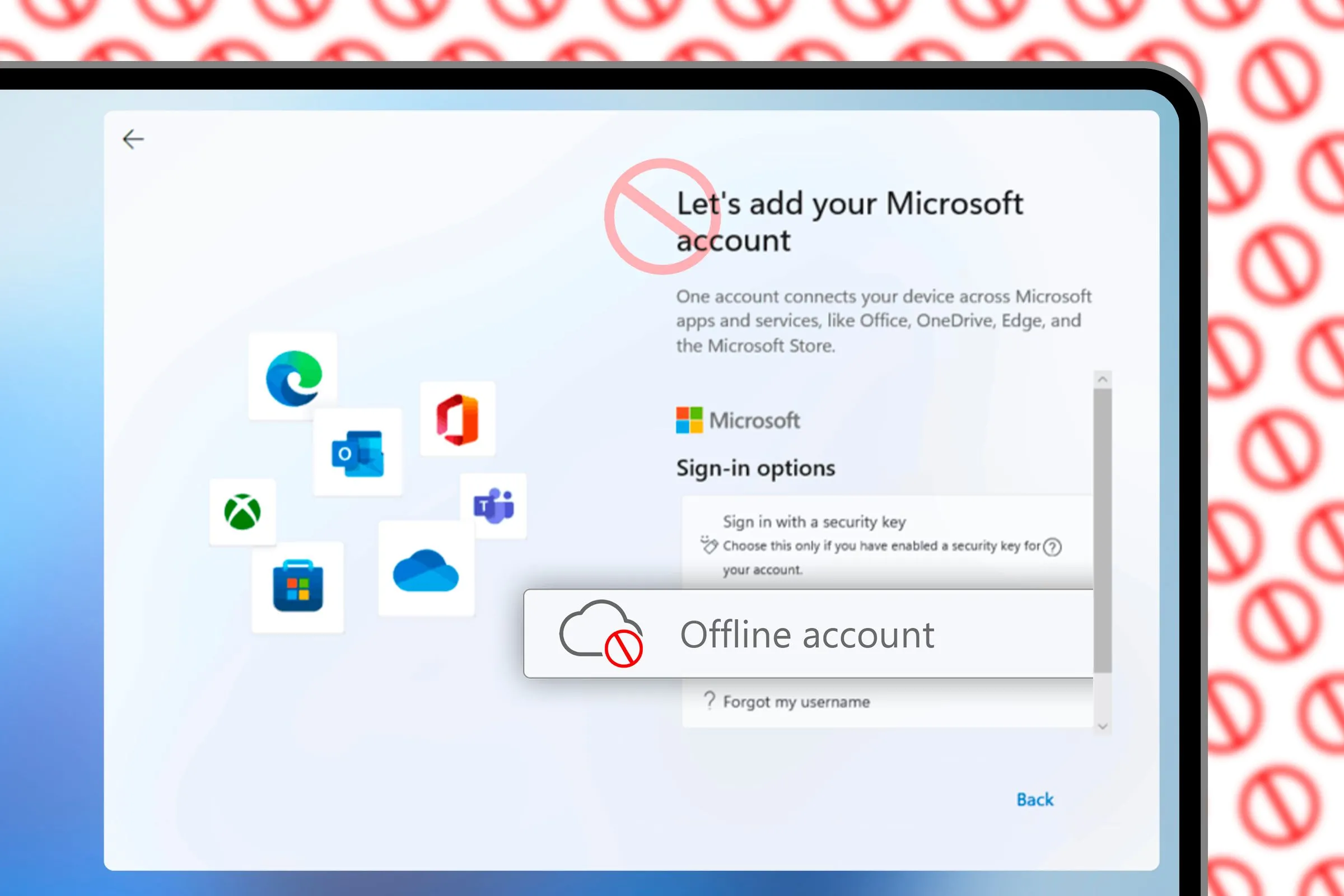 Cửa sổ Windows 11 yêu cầu thêm tài khoản Microsoft.