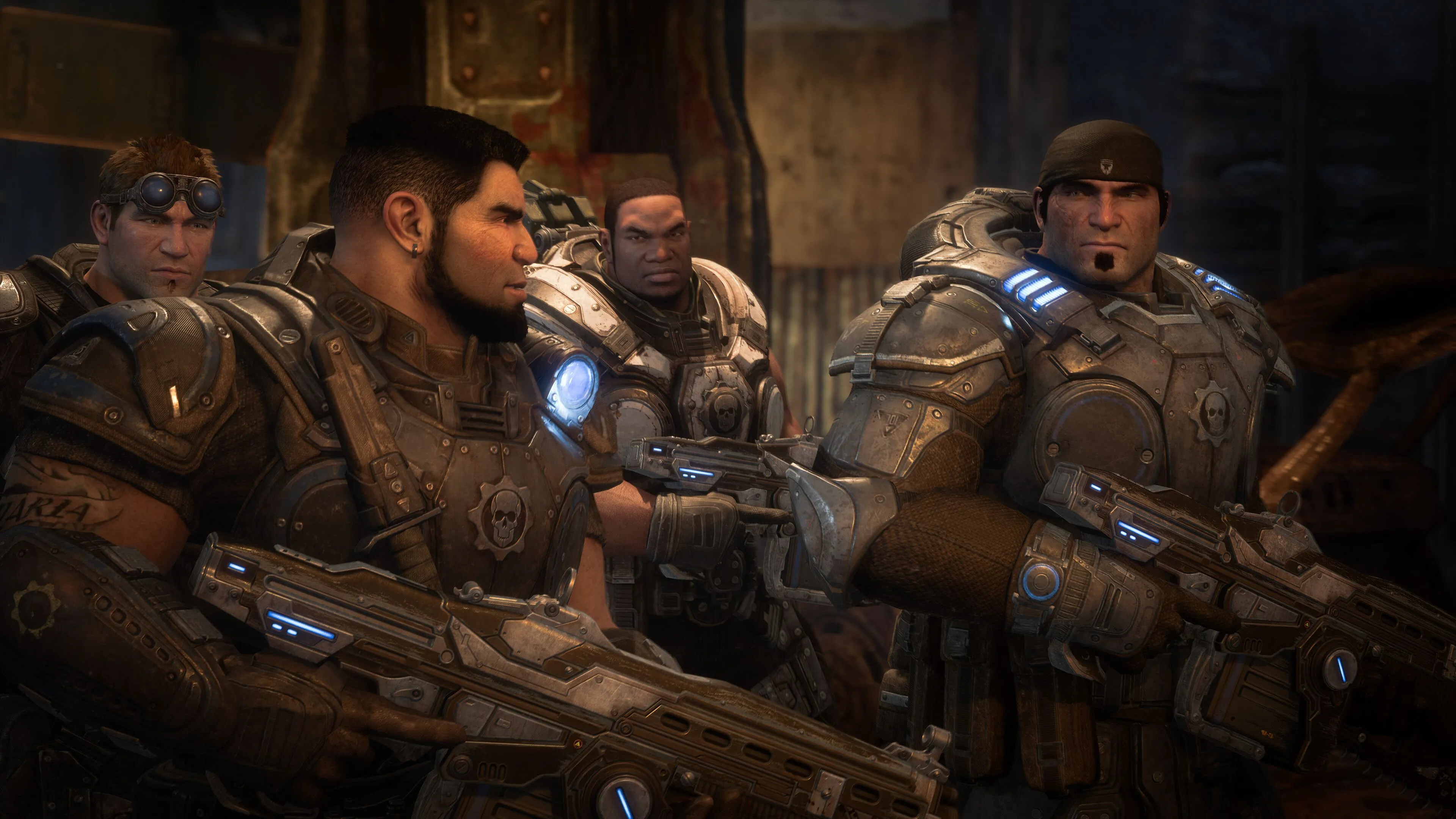 Đội Delta-One trong Gears of War, tượng trưng cho những buổi chơi game multiplayer cuồng nhiệt với bạn bè thời tuổi trẻ.
