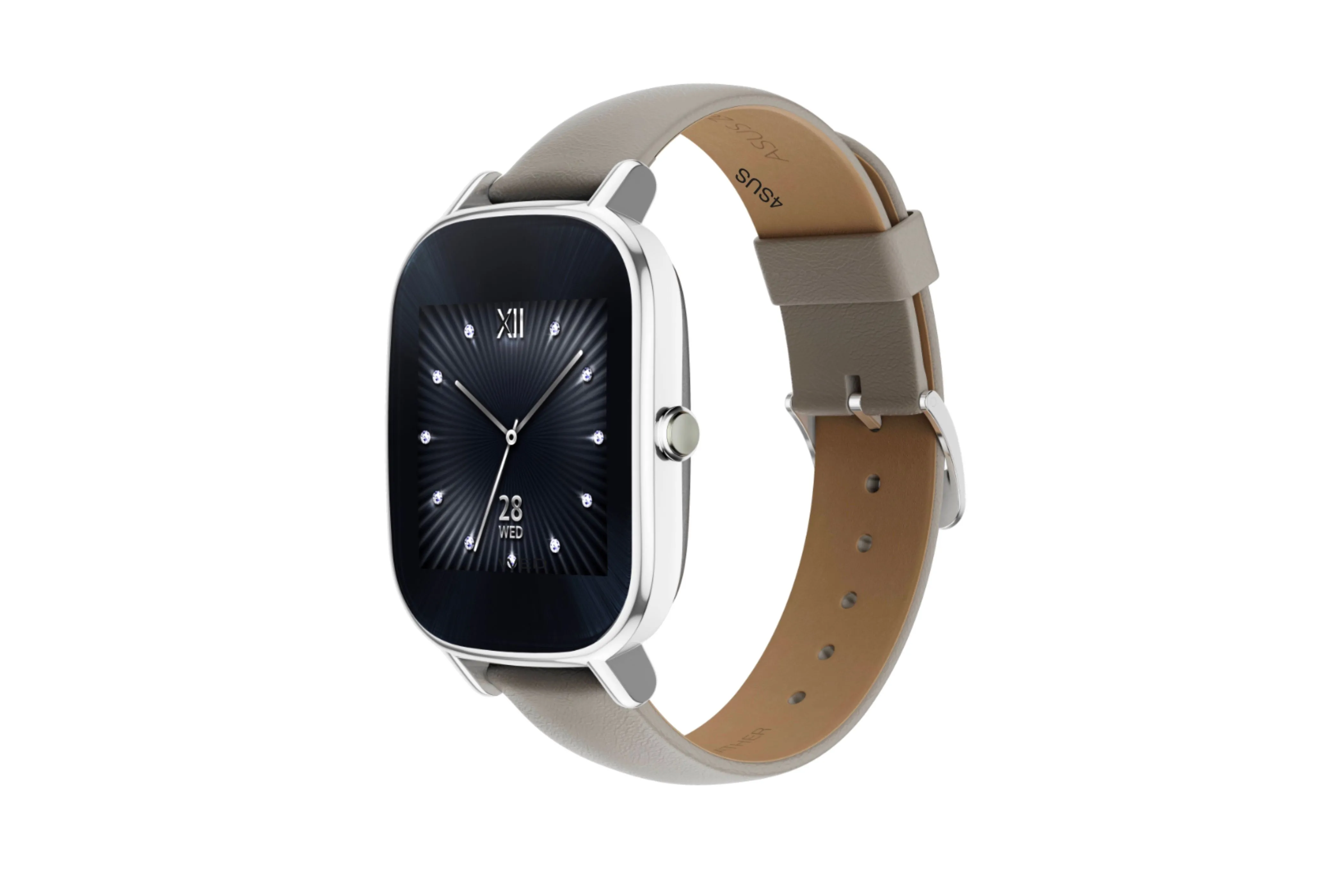 Đồng hồ thông minh Asus ZenWatch 2 với dây đeo, minh họa thiết bị đeo tay trước đây của tác giả