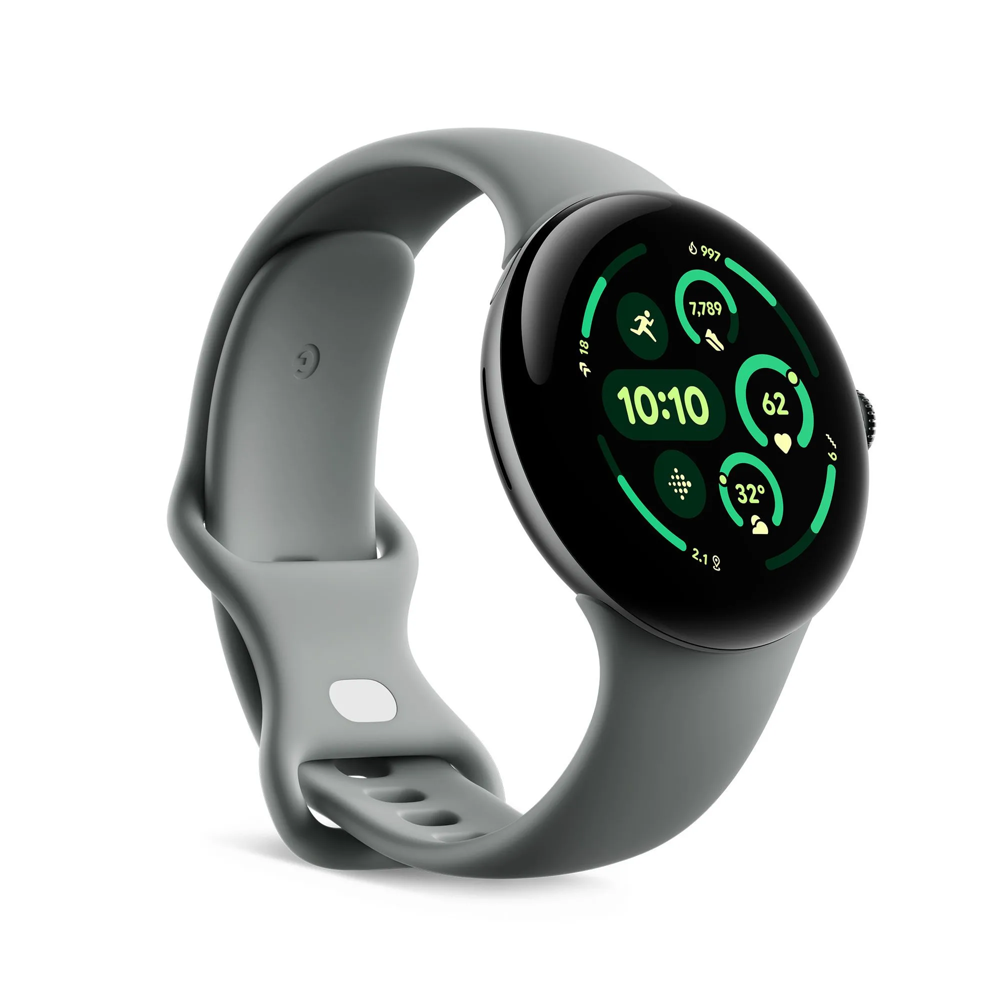 Đồng hồ thông minh Google Pixel Watch 3 màu Hazel nổi bật trên nền trắng