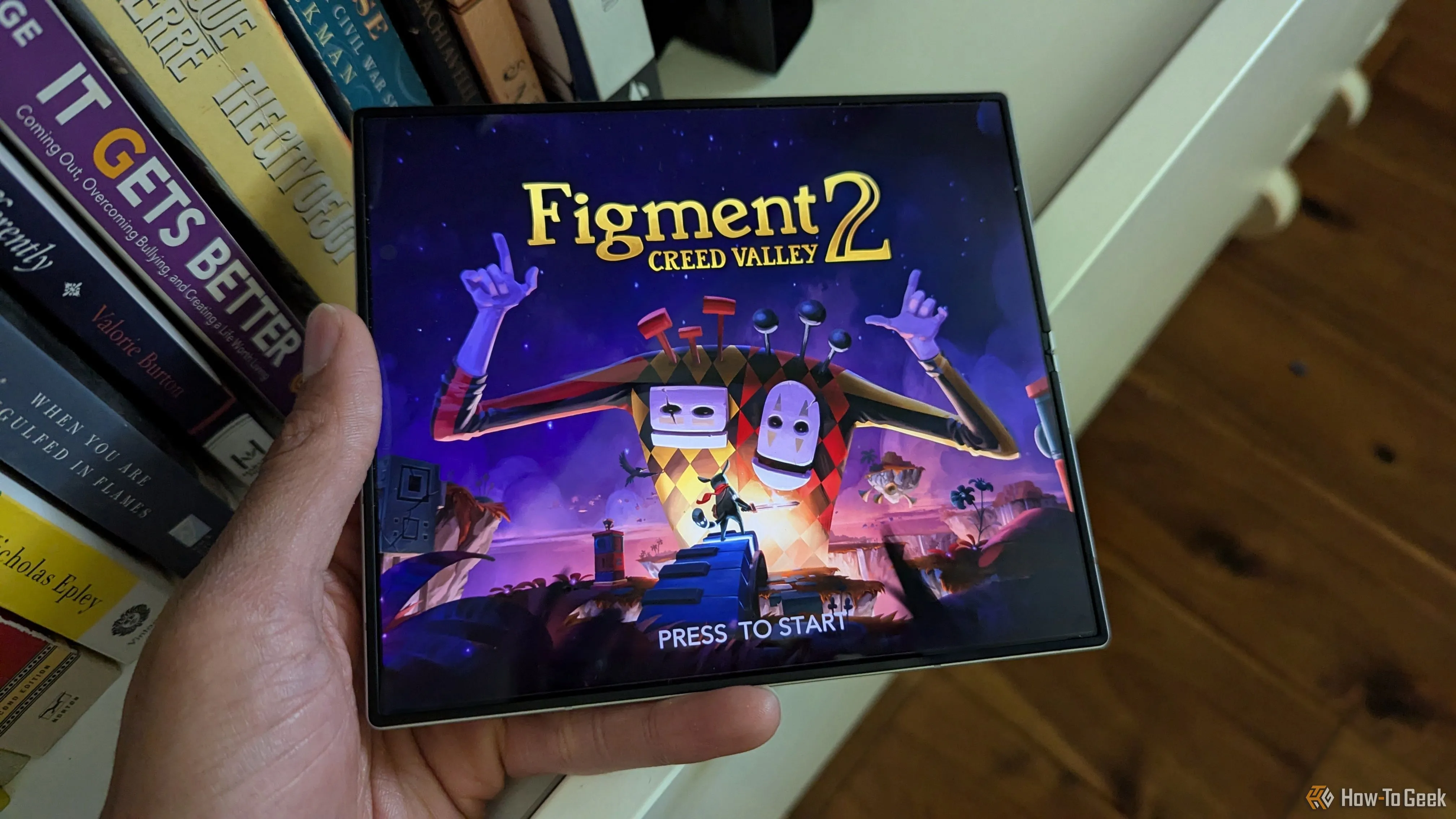 Game Figment 2: Creed Valley chạy trên màn hình gập Samsung Galaxy Z Fold 6