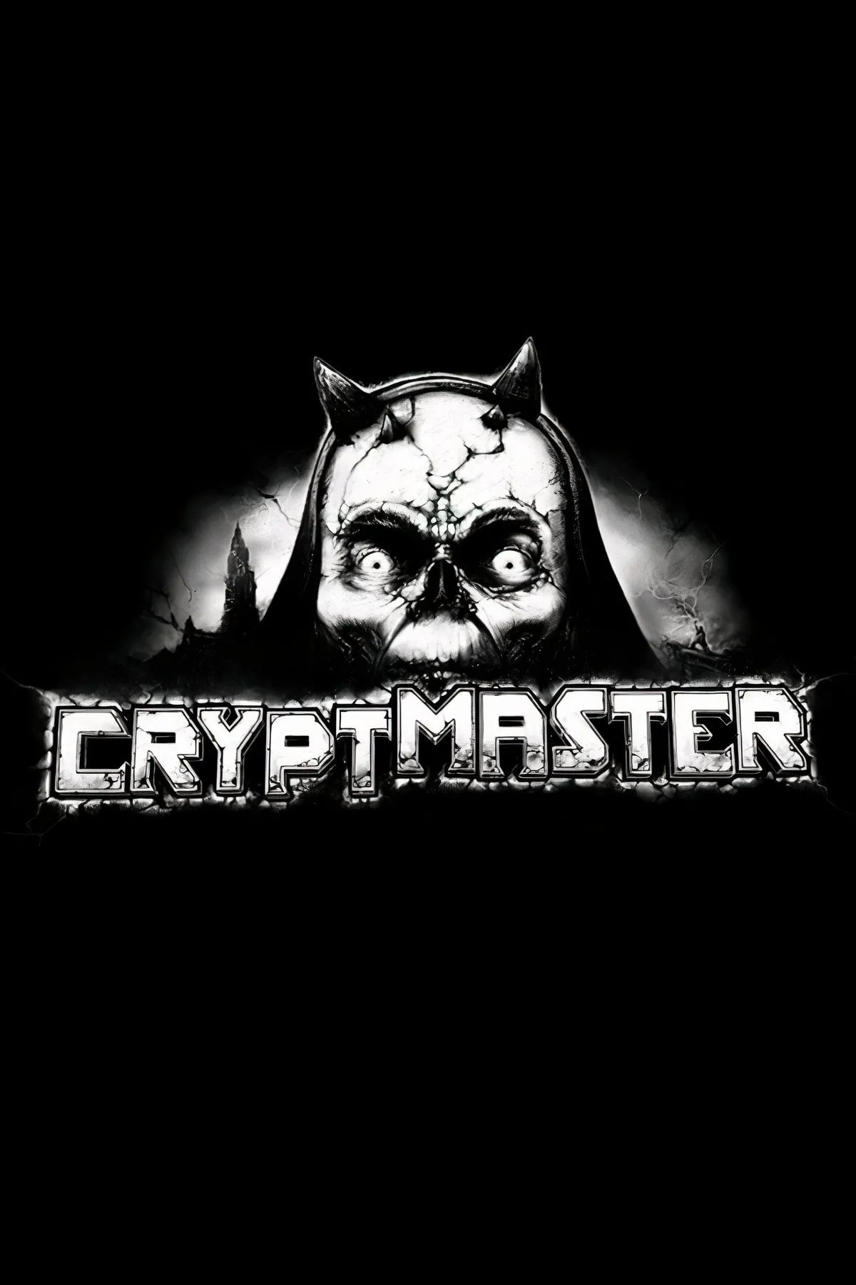 Giao diện game Cryptmaster với các từ ngữ cần nhập để giải đố và điều khiển hành động của nhân vật