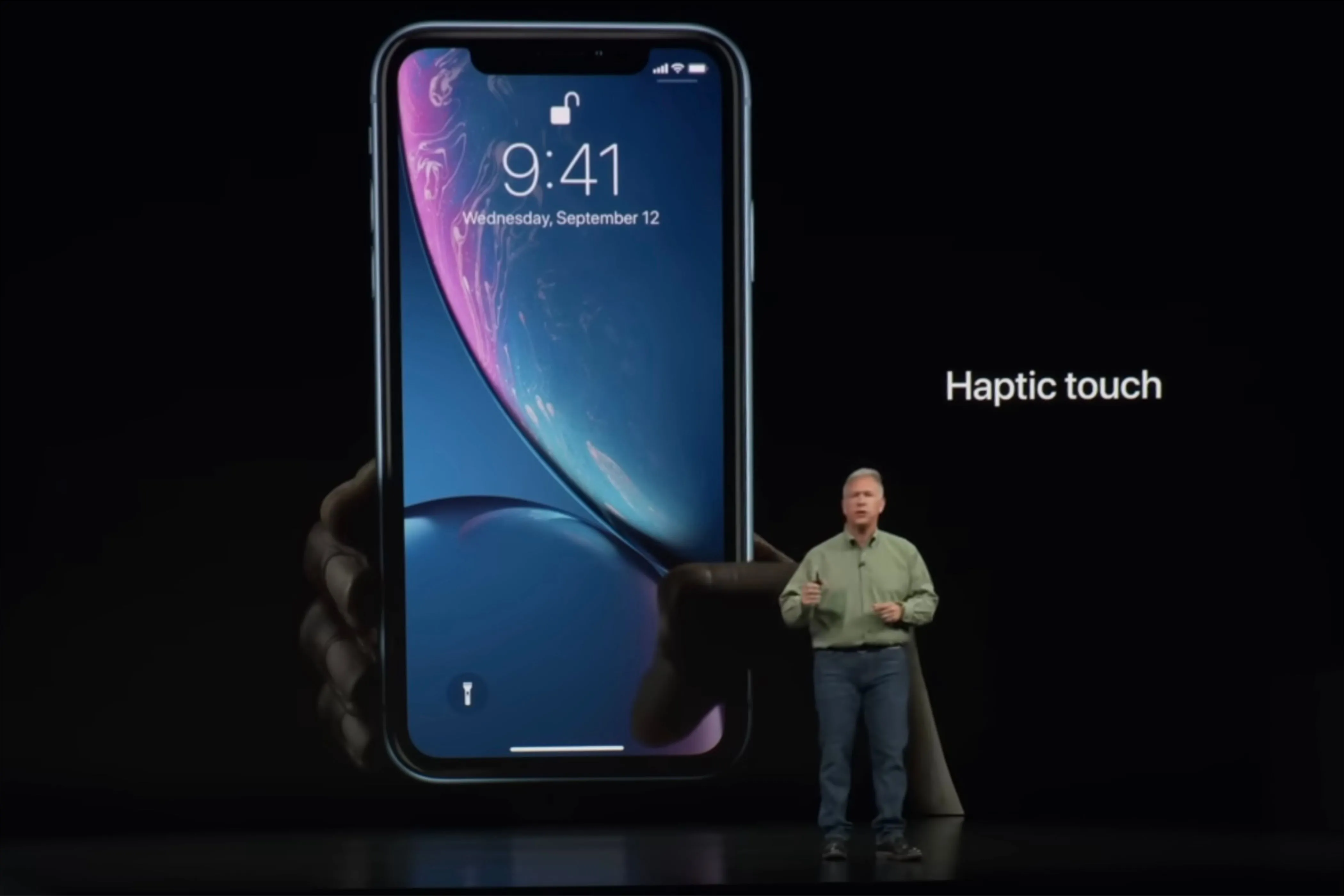 Giao diện minh họa tính năng Haptic Touch trên iPhone XR