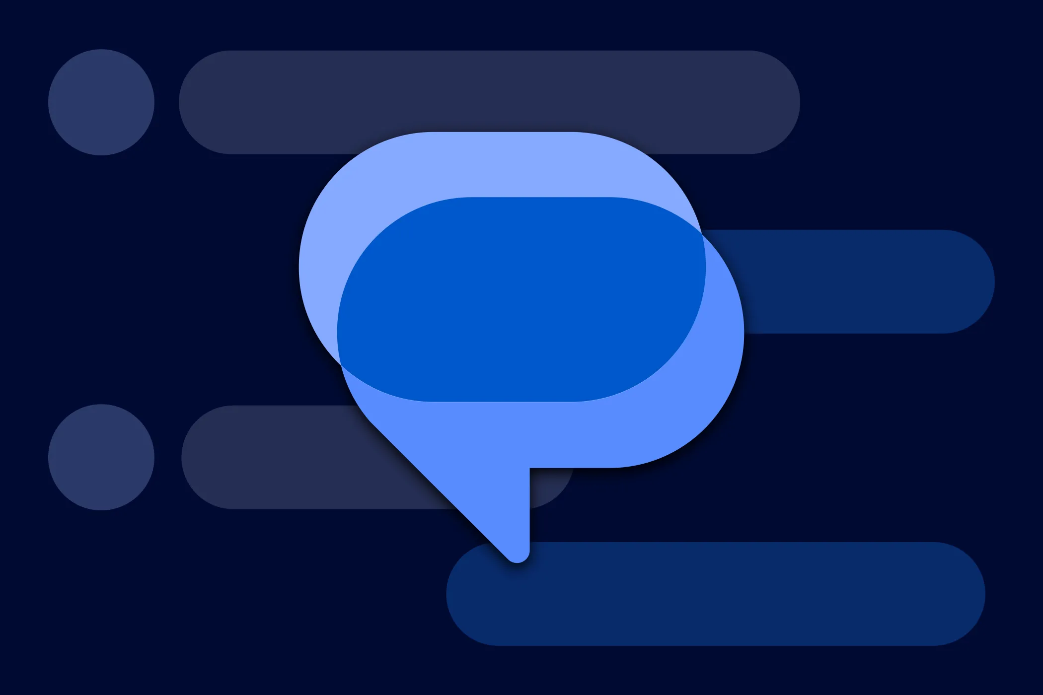 Giao diện ứng dụng Google Messages trên điện thoại Android, minh họa các cuộc trò chuyện.