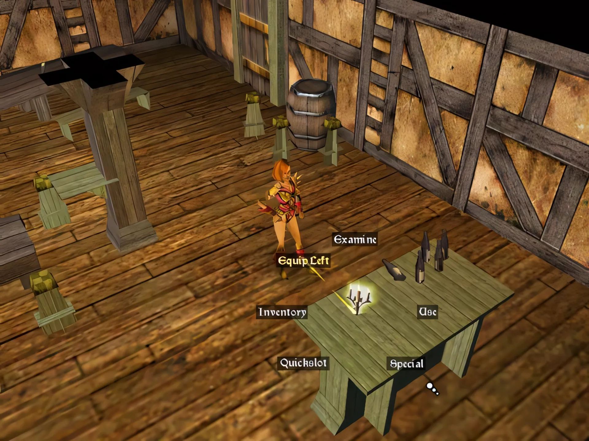 Giao diện và môi trường trong Neverwinter Nights: Enhanced Edition, hiển thị chi tiết nhân vật và kiến trúc