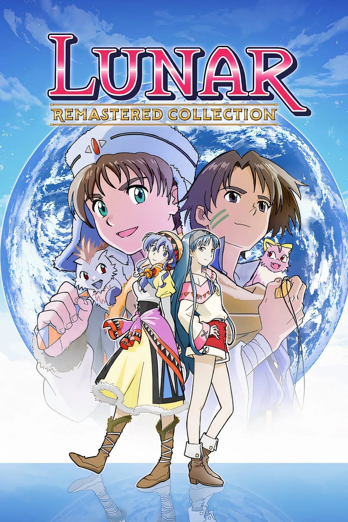 Hình ảnh bìa của tựa game Lunar Remastered Collection, một ví dụ về game có thể lựa chọn mua bản vật lý trên Nintendo Switch 2 hoặc bản kỹ thuật số trên Steam.