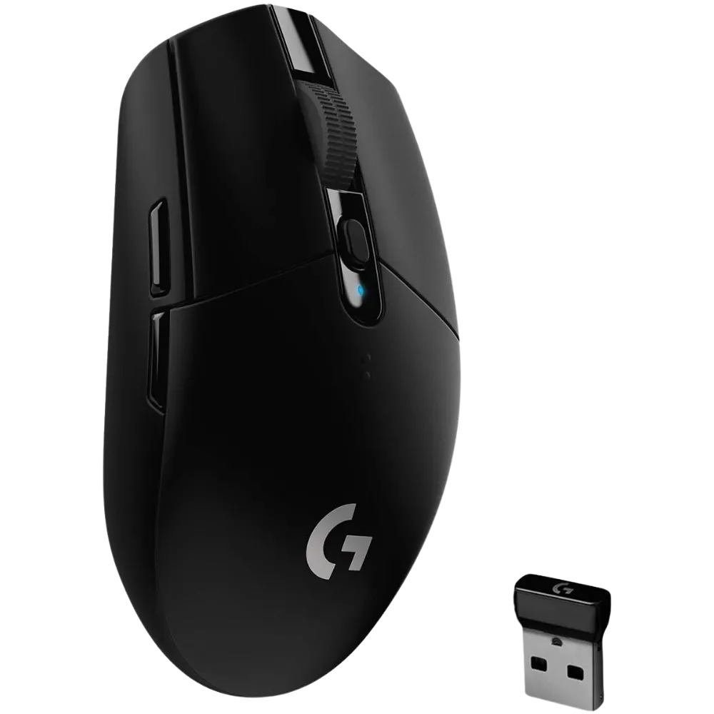 Hình ảnh cận cảnh chuột gaming không dây Logitech G305 LIGHTSPEED màu đen