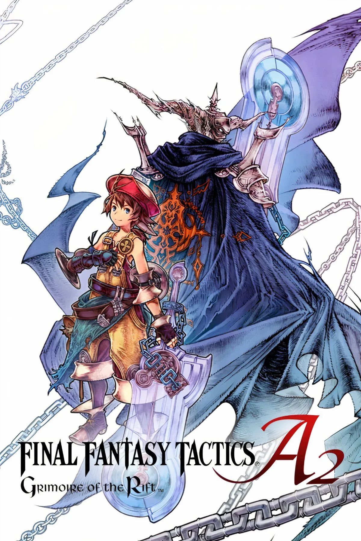 Hình ảnh game Final Fantasy Tactics A2: Grimoire of the Rift với các nhân vật chibi chiến đấu trên bản đồ chiến thuật