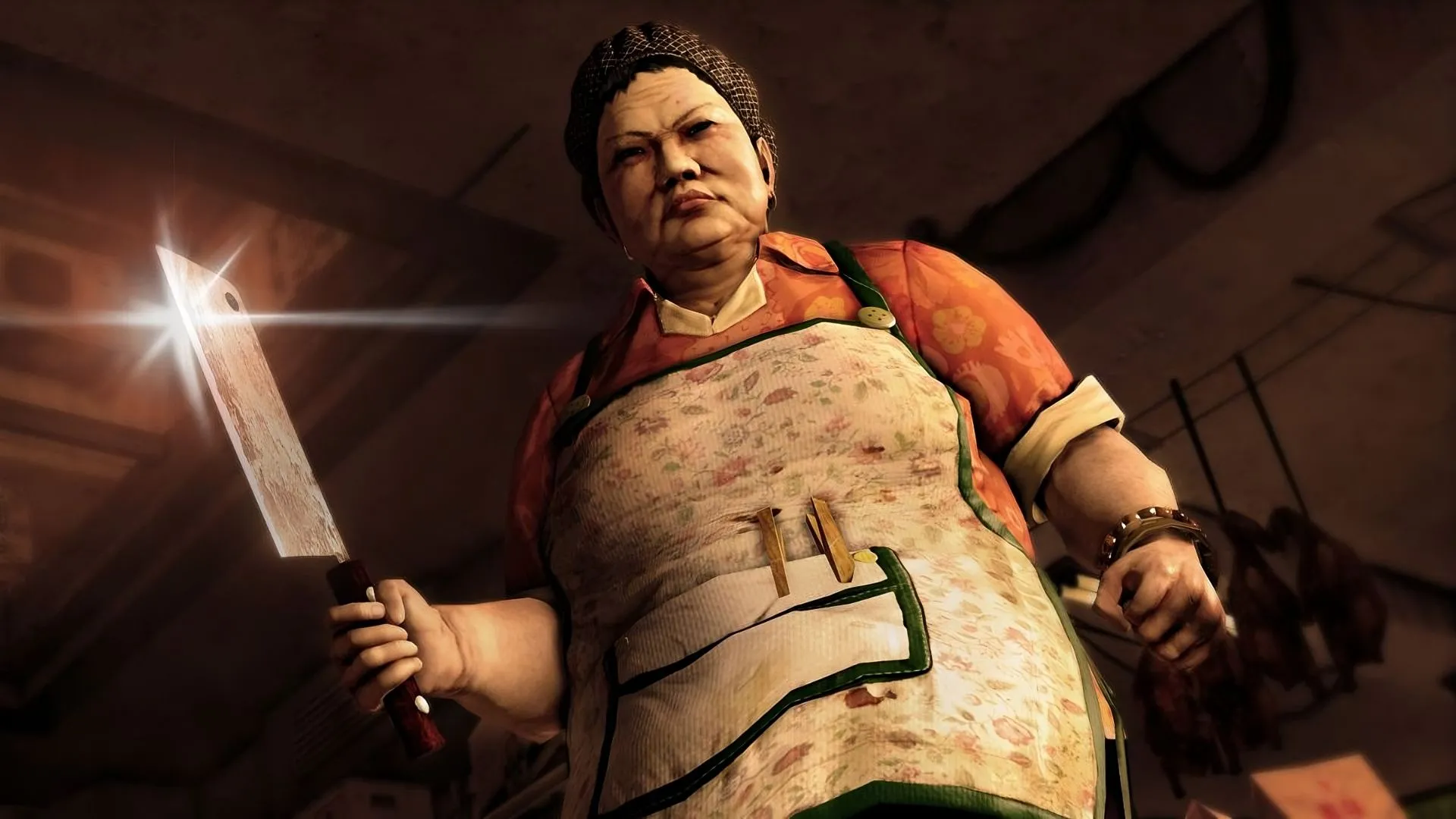 Hình ảnh quảng bá game Sleeping Dogs với ánh sáng neon phản chiếu trên phố
