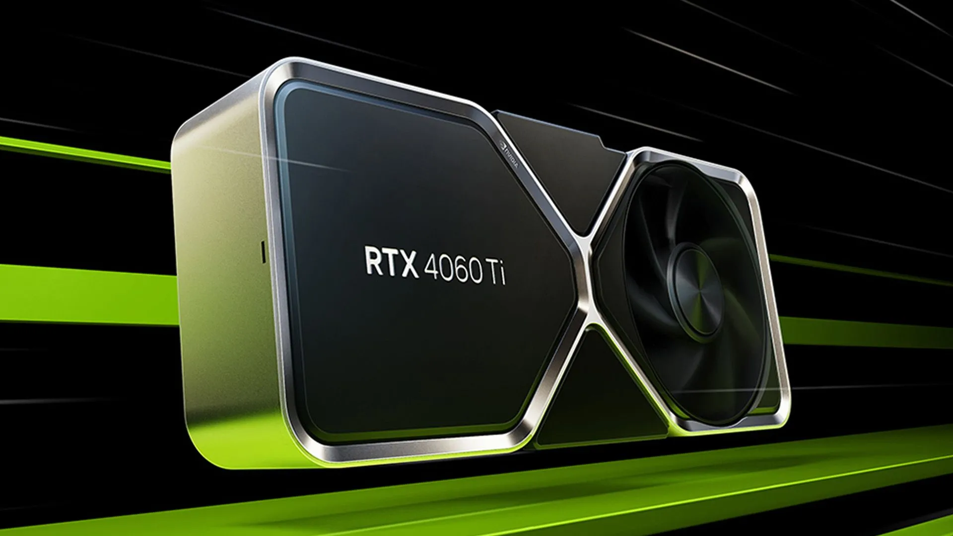 Hình ảnh render của card đồ họa NVIDIA GeForce RTX 4060 Ti.