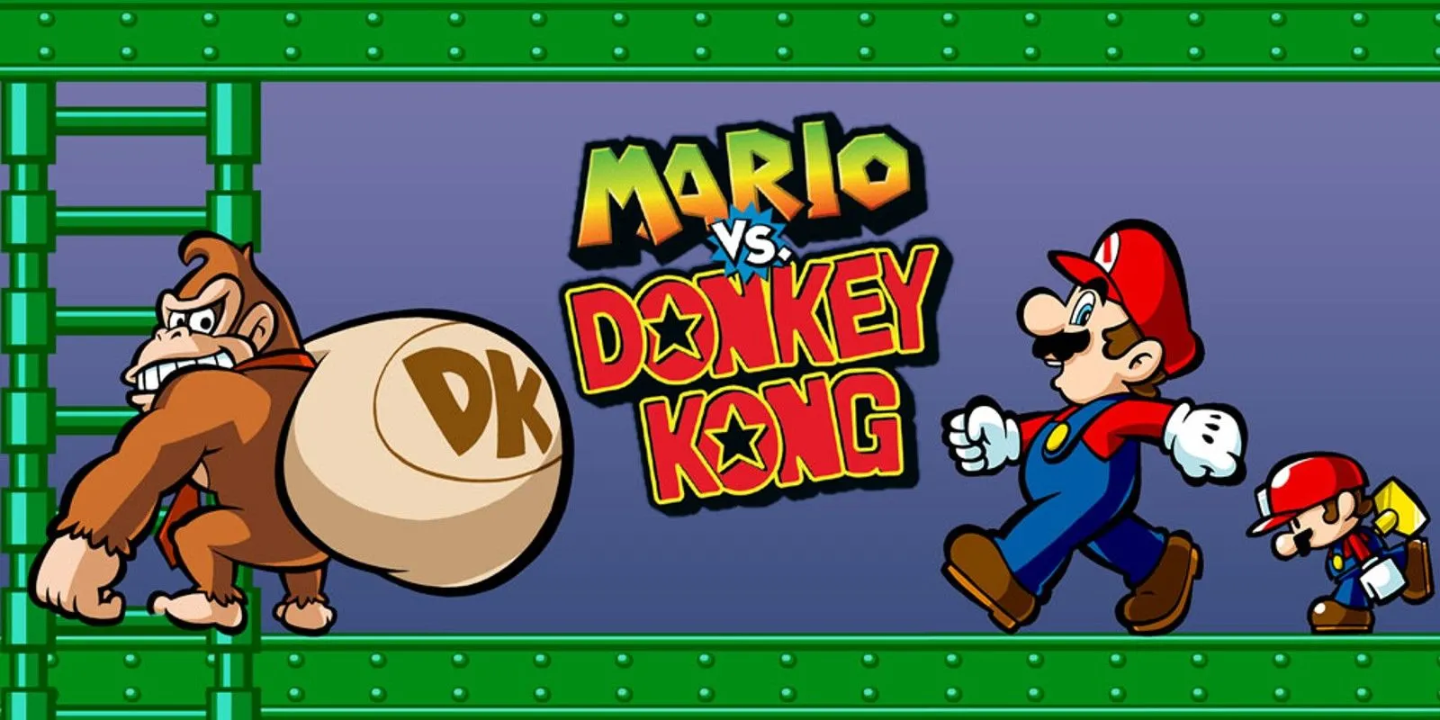 Hình ảnh từ trailer game Mario Vs. Donkey Kong, thể hiện lối chơi platformer đặc trưng của Mario
