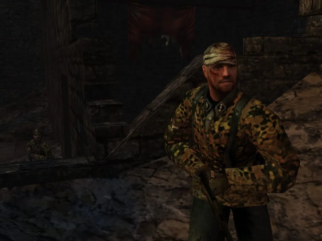 Khám phá môi trường trong Return to Castle Wolfenstein, với thiết kế cấp độ chi tiết