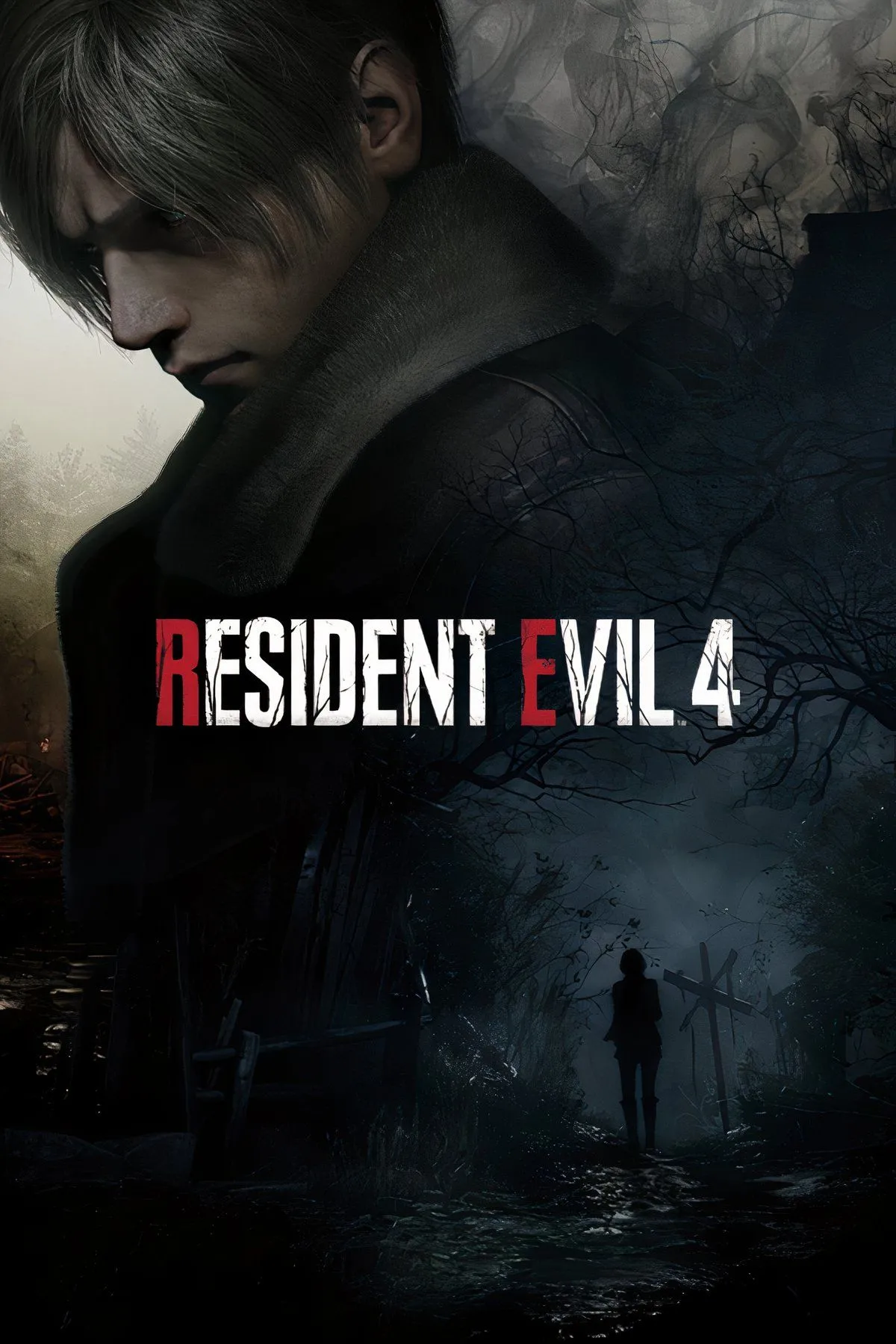 Leon S. Kennedy chiến đấu với kẻ thù trong Resident Evil 4, minh họa góc nhìn qua vai và lối chơi hành động kịch tính.