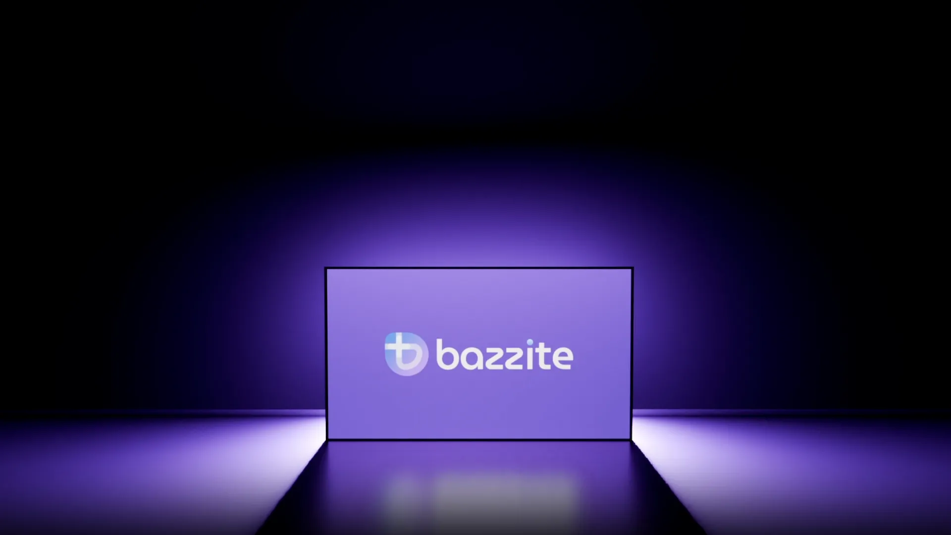 Logo hệ điều hành Bazzite OS trên màn hình máy tính