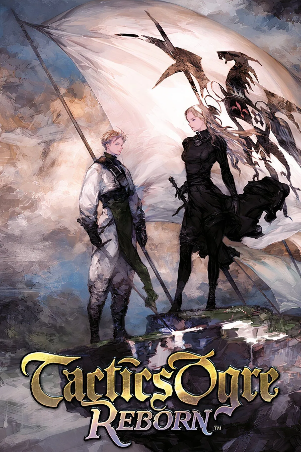 Màn hình chiến đấu trong Tactics Ogre: Reborn với các nhân vật và bản đồ lưới ô vuông