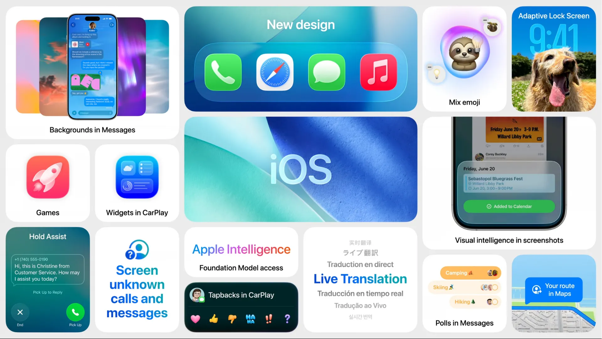 Màn hình chính iOS 26 thể hiện sự thay đổi và đồng bộ với lịch tài chính Apple.