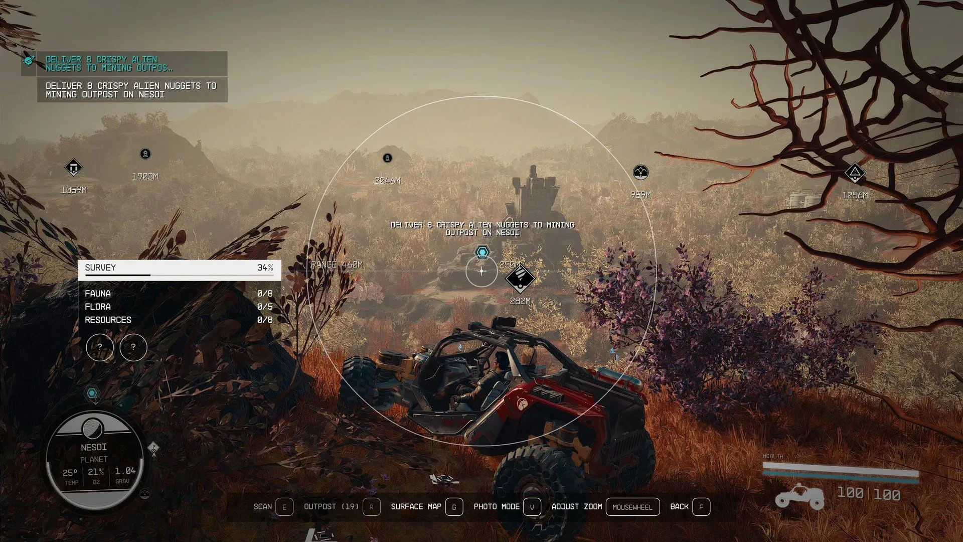 Màn hình giao diện game Starfield với mod Overtime