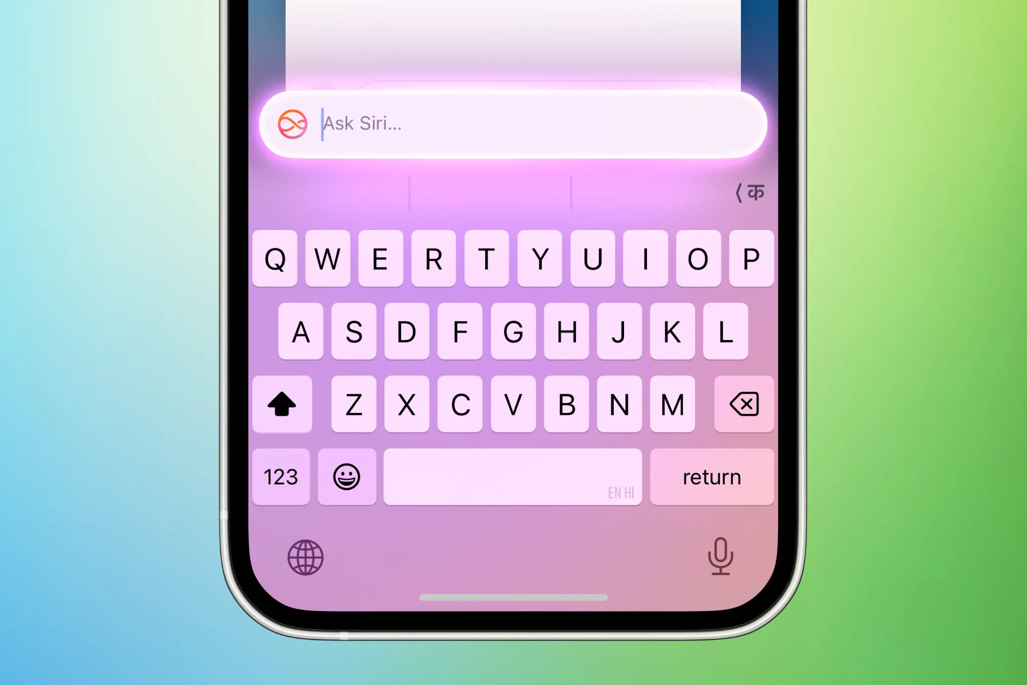 Màn hình giao diện Gõ để nói với Siri (Type to Siri) trên iPhone