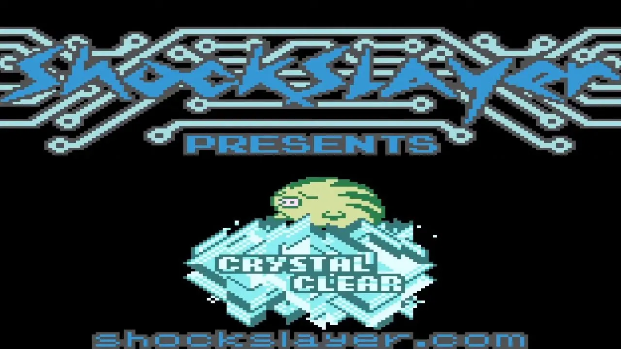Màn hình khởi động Pokémon Crystal Clear ROM hack, nhấn mạnh lối chơi thế giới mở tự do.