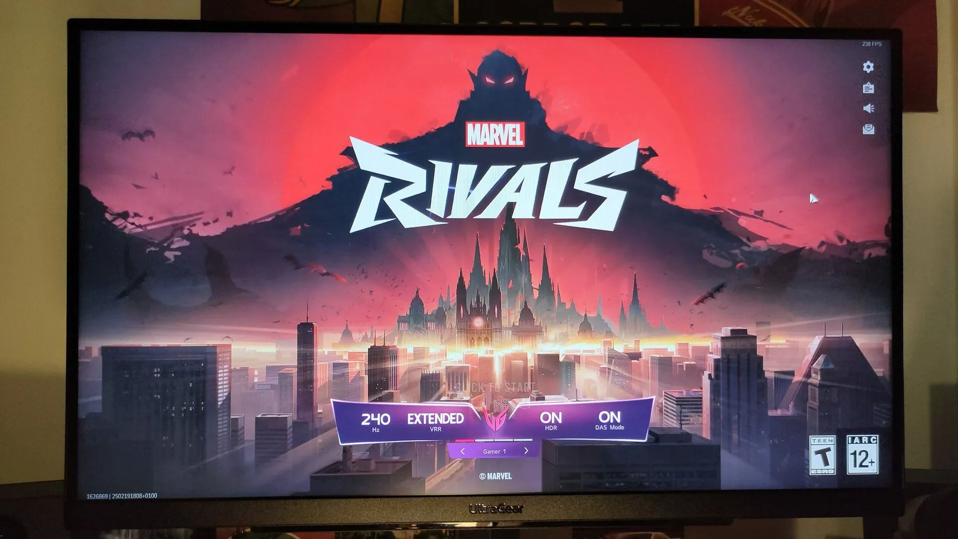 Màn hình LG UltraGear 240Hz hiển thị hình ảnh trong game