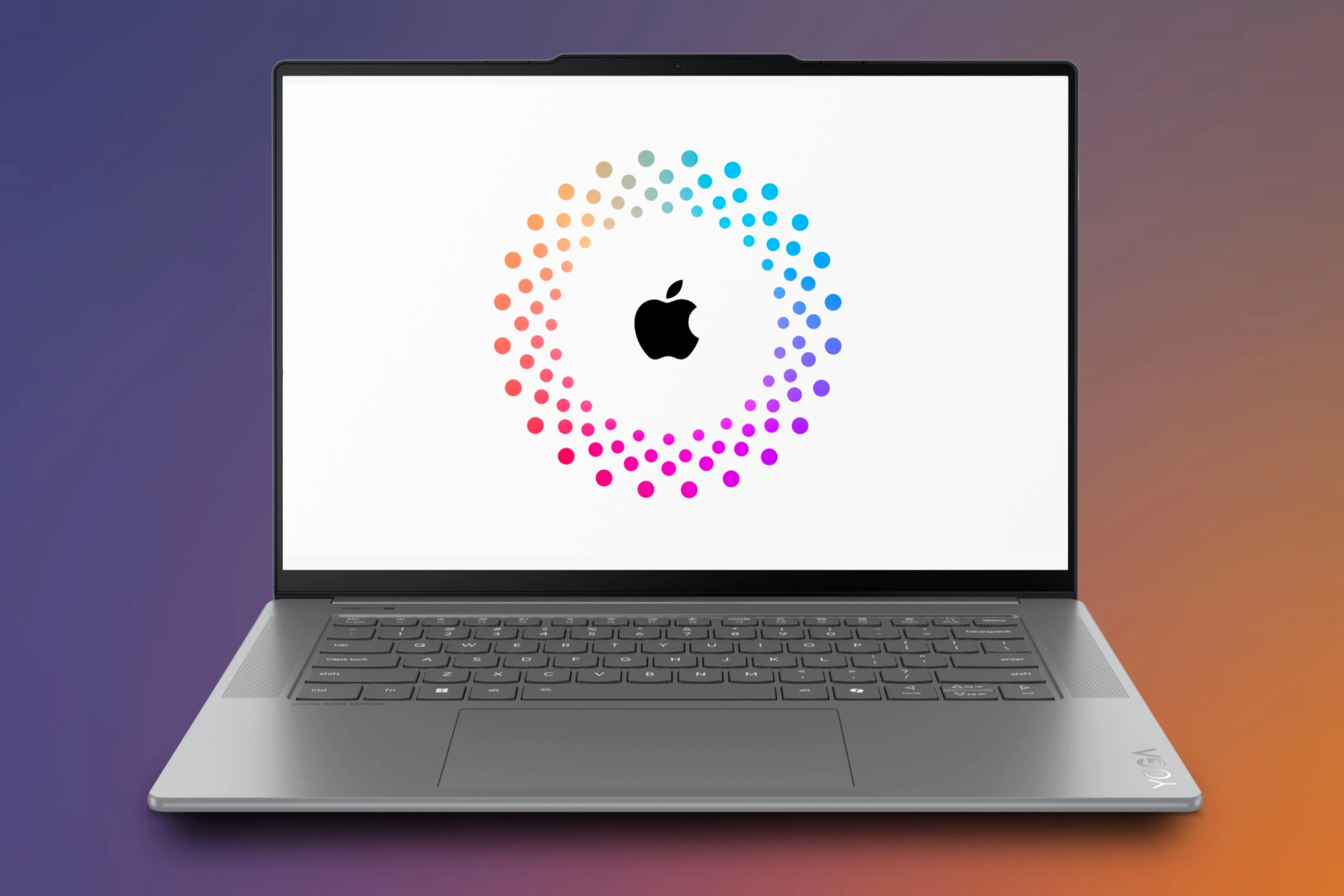 Máy tính Windows hiển thị logo Tài khoản Apple, minh họa việc tạo và quản lý Apple ID trên các thiết bị không phải của Apple.