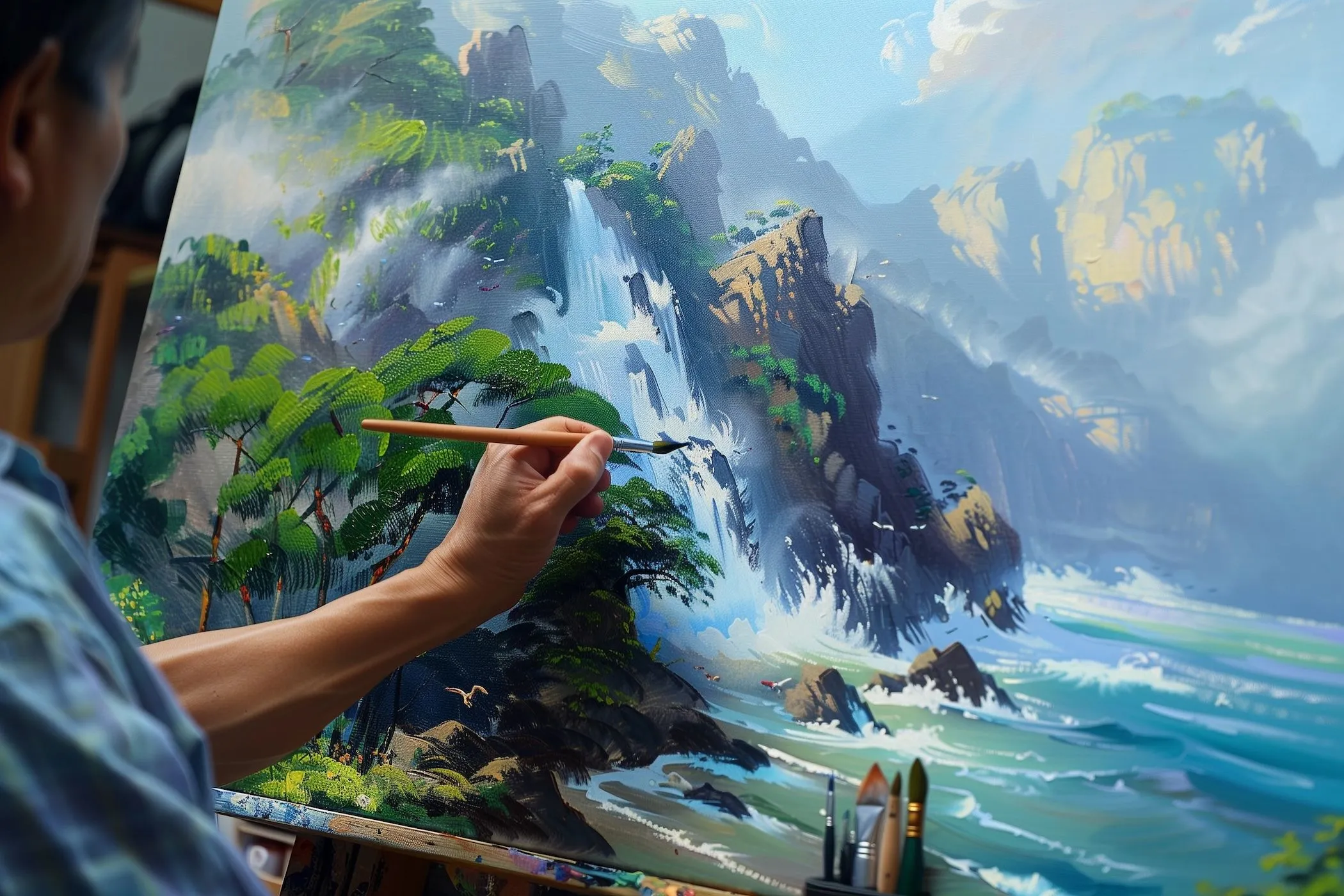 Minh họa hình ảnh được tạo bởi AI, thể hiện khả năng tái tạo và biến đổi sáng tạo của Magic Editor trong việc chỉnh sửa ảnh.