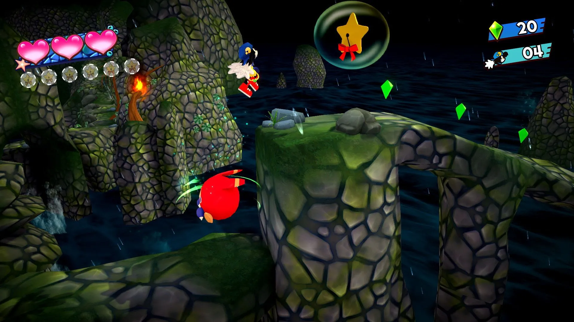 Một cảnh gameplay từ Klonoa: Phantasy Reverie, tựa game 2.5D từng là cầu nối quan trọng trong giai đoạn chuyển đổi sang game 3D.