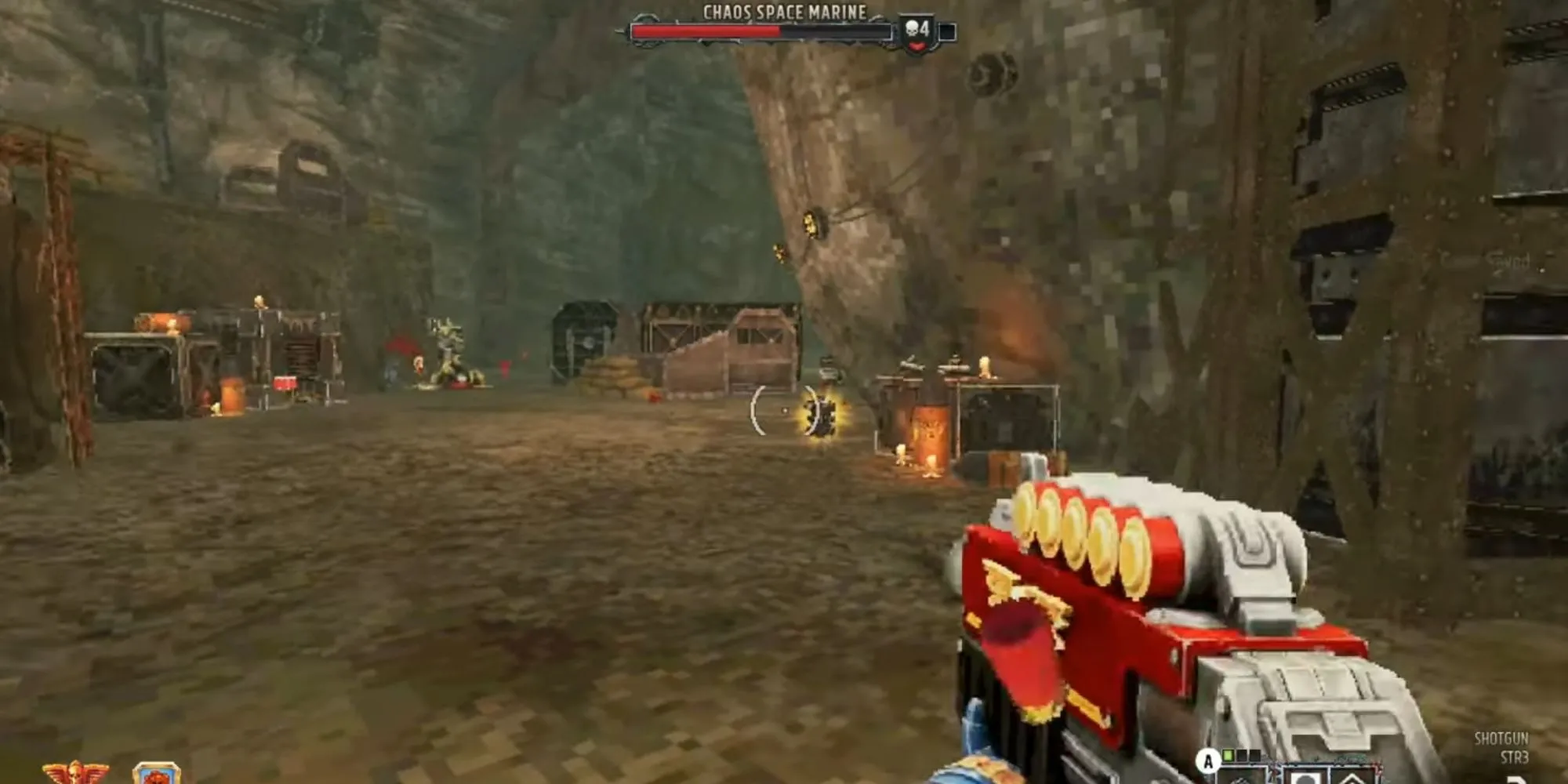 Một cảnh khác của Warhammer 40,000: Boltgun, nơi tốc độ gõ phím quyết định sự sống còn của người chơi giữa làn đạn