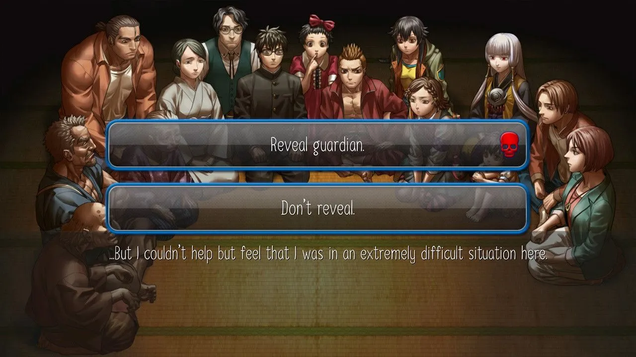 Người chơi đưa ra lựa chọn quan trọng trong tựa game visual novel Raging Loop, ảnh hưởng đến diễn biến cốt truyện.