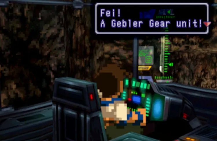 Nhân vật Fei Fong Wong trong Xenogears, một game JRPG kinh điển với nhân vật 2D trên nền môi trường 3D.