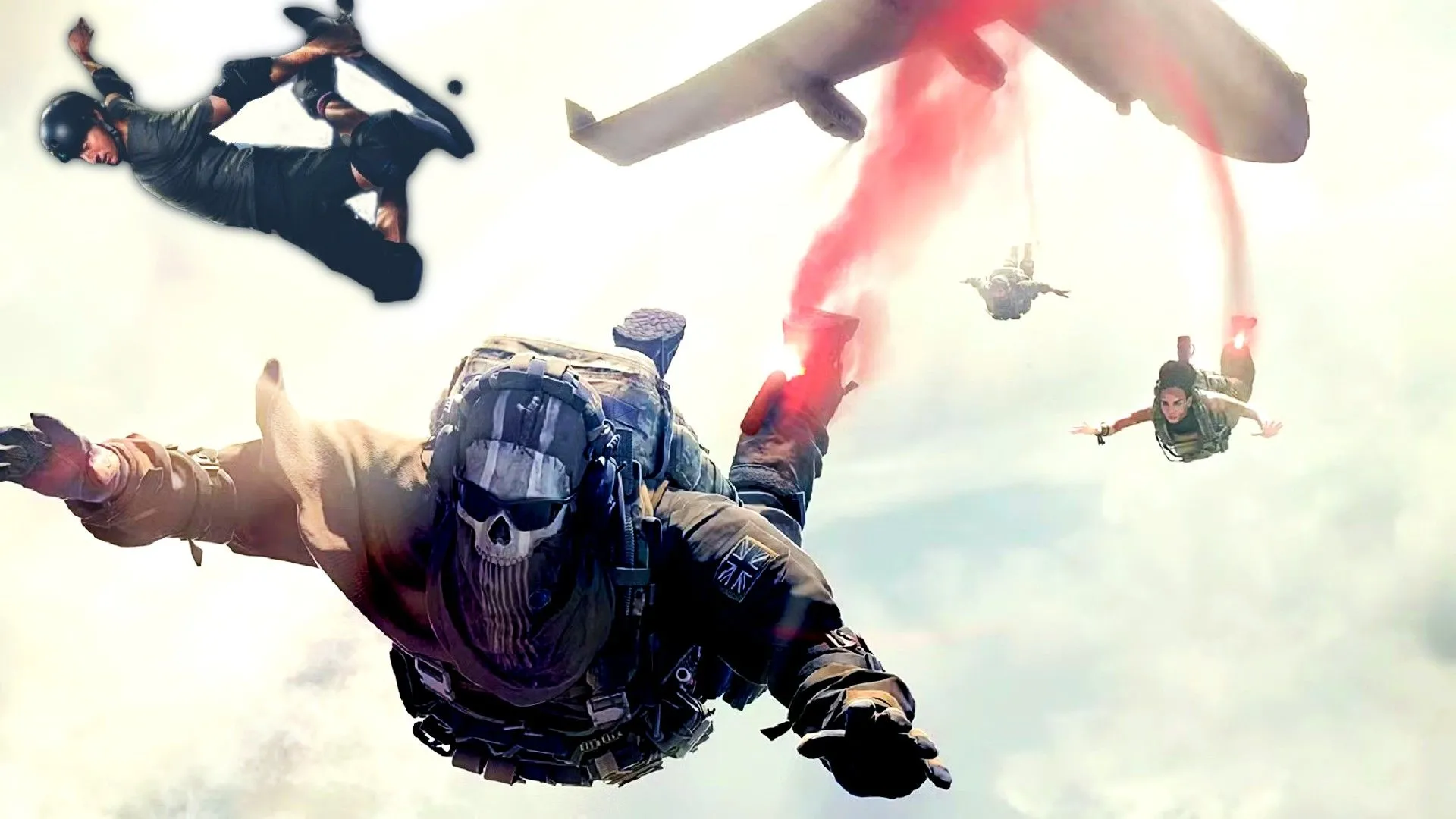 Nhân vật Ghost và Tony Hawk trong Call of Duty Warzone, thể hiện sự đa dạng của các yếu tố trong game có thể bị review bombing ảnh hưởng