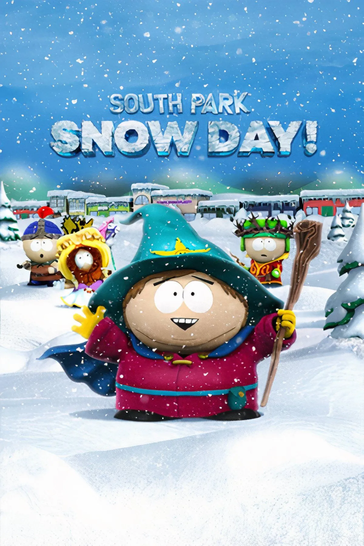 Nhân vật từ South Park: Snow Day! trong phong cách đồ họa 3D mới, khác biệt so với các phiên bản RPG trước đó của series game hài hước này.