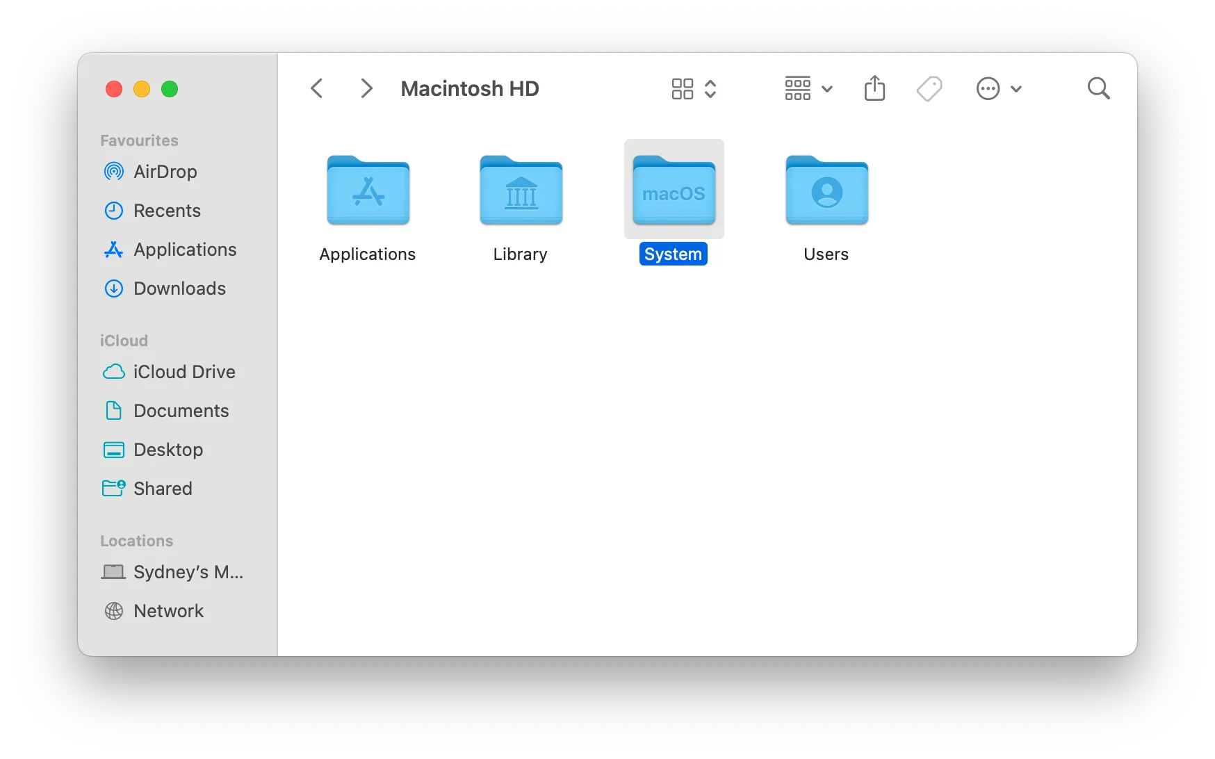Nội dung của thư mục System trong macOS