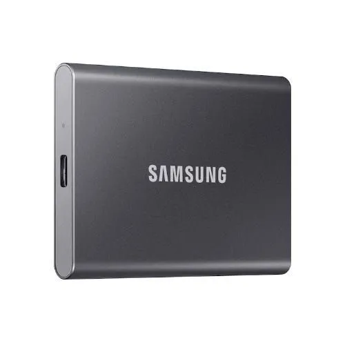 Ổ cứng SSD di động Samsung T7 màu đỏ nhỏ gọn kèm cáp kết nối