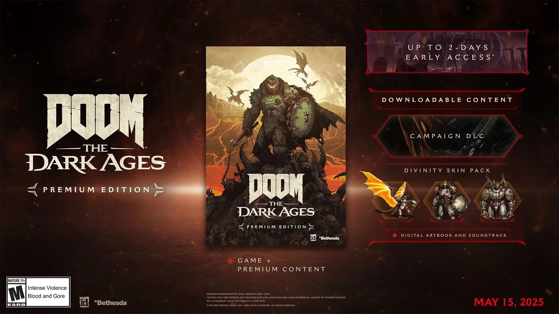 Phiên bản Premium của Doom: The Dark Ages bao gồm quyền truy cập sớm vào game