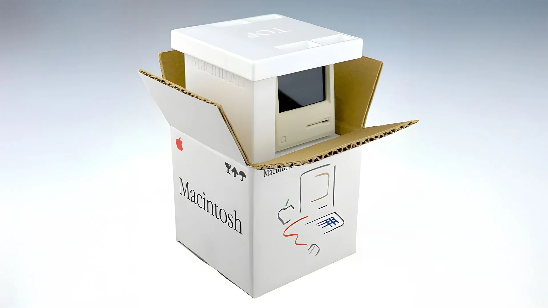 Phiên bản thu nhỏ của máy tính Macintosh cổ điển, với kích thước chỉ bằng ngón tay cái, một dự án DIY độc đáo