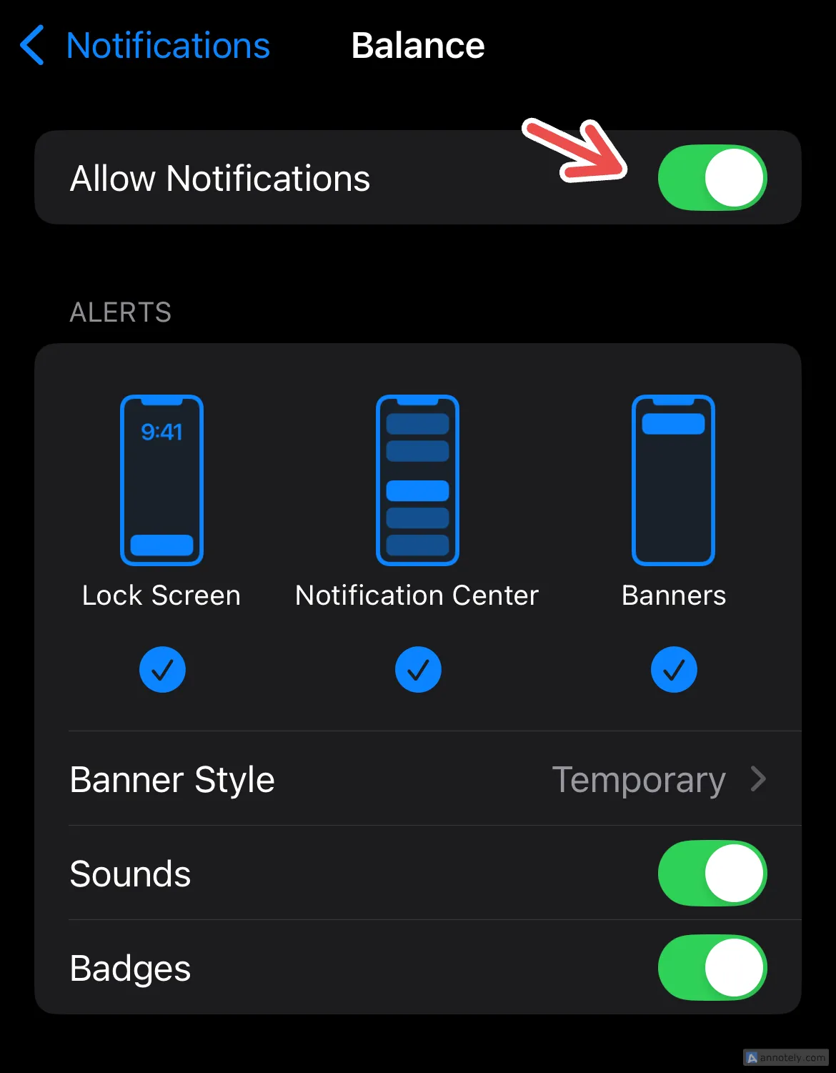 Quản lý các cài đặt thông báo trên iPhone