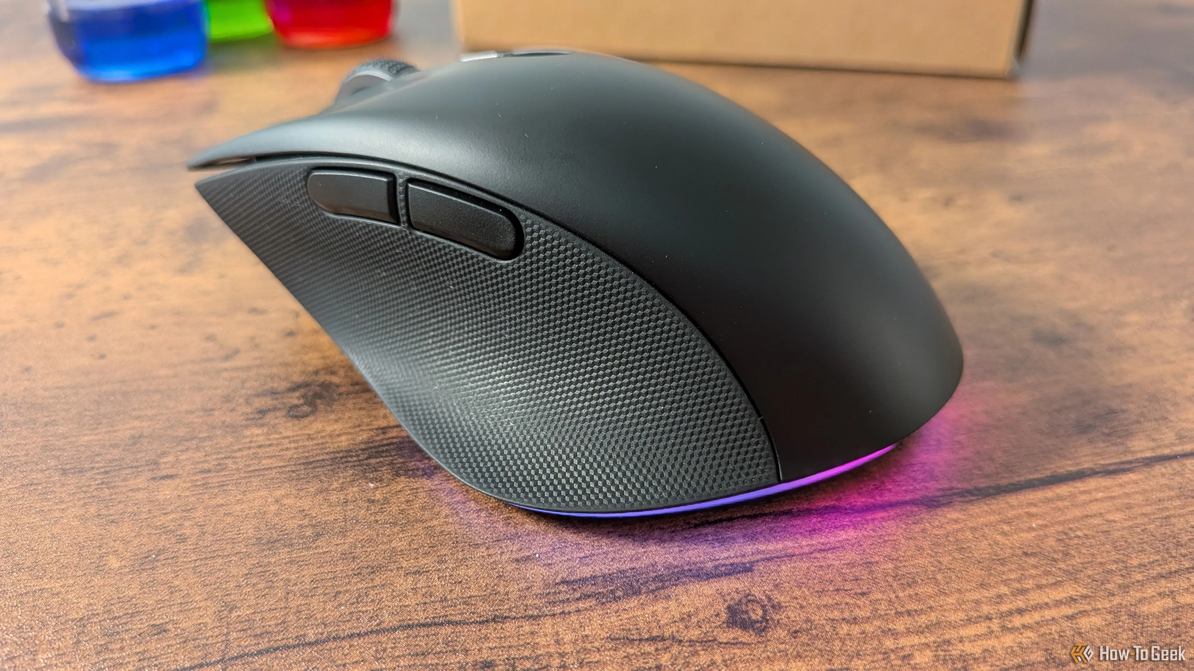 Razer Pro Click V2 with its LEDs on.