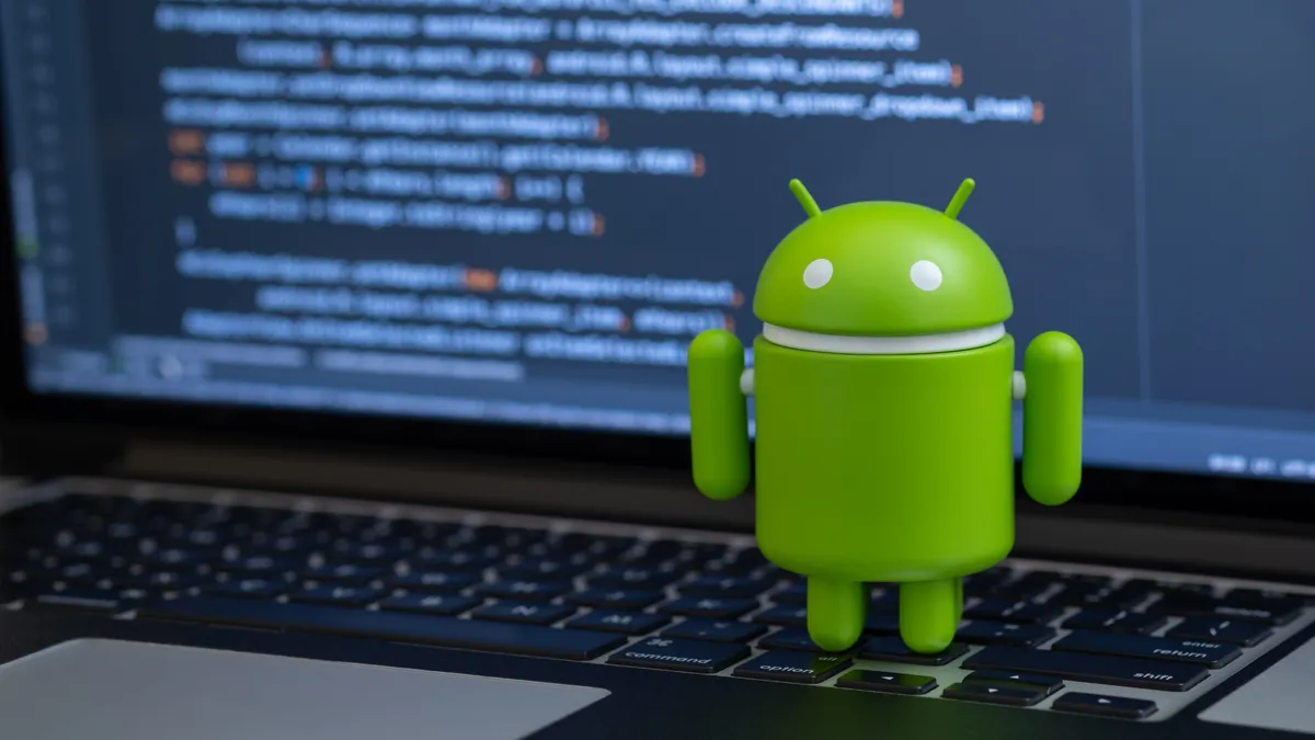 Robot Android trên máy tính xách tay
