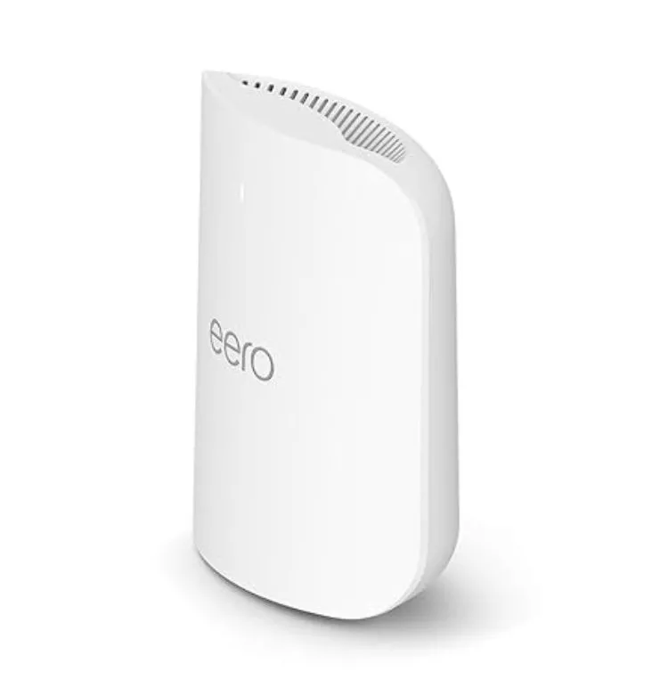 Router Wi-Fi 7 Eero Pro 7 màu trắng, thiết kế hiện đại, tăng cường kết nối internet tốc độ cao.