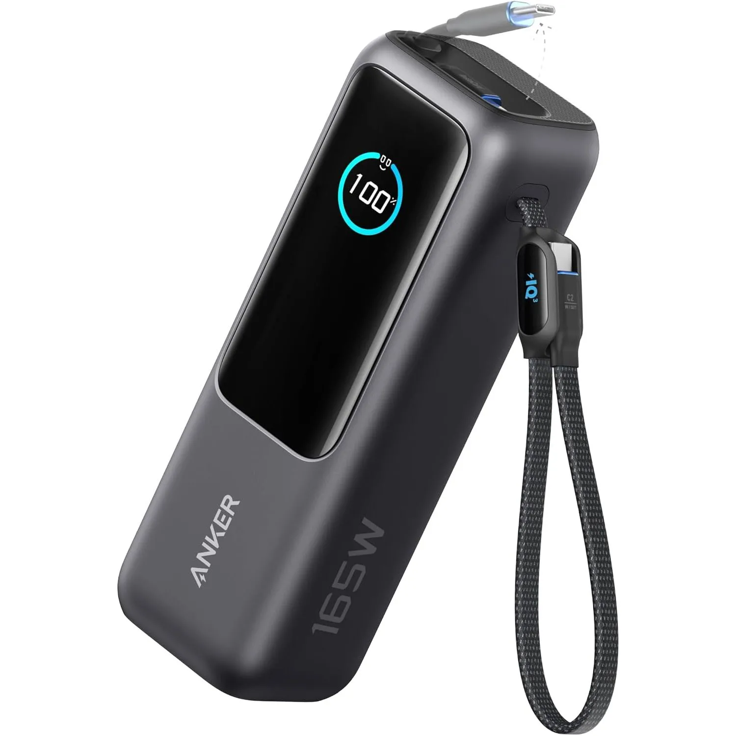 Sạc dự phòng Anker 25000 mAh cho laptop, thiết kế nhỏ gọn với cổng USB-C tiện lợi.