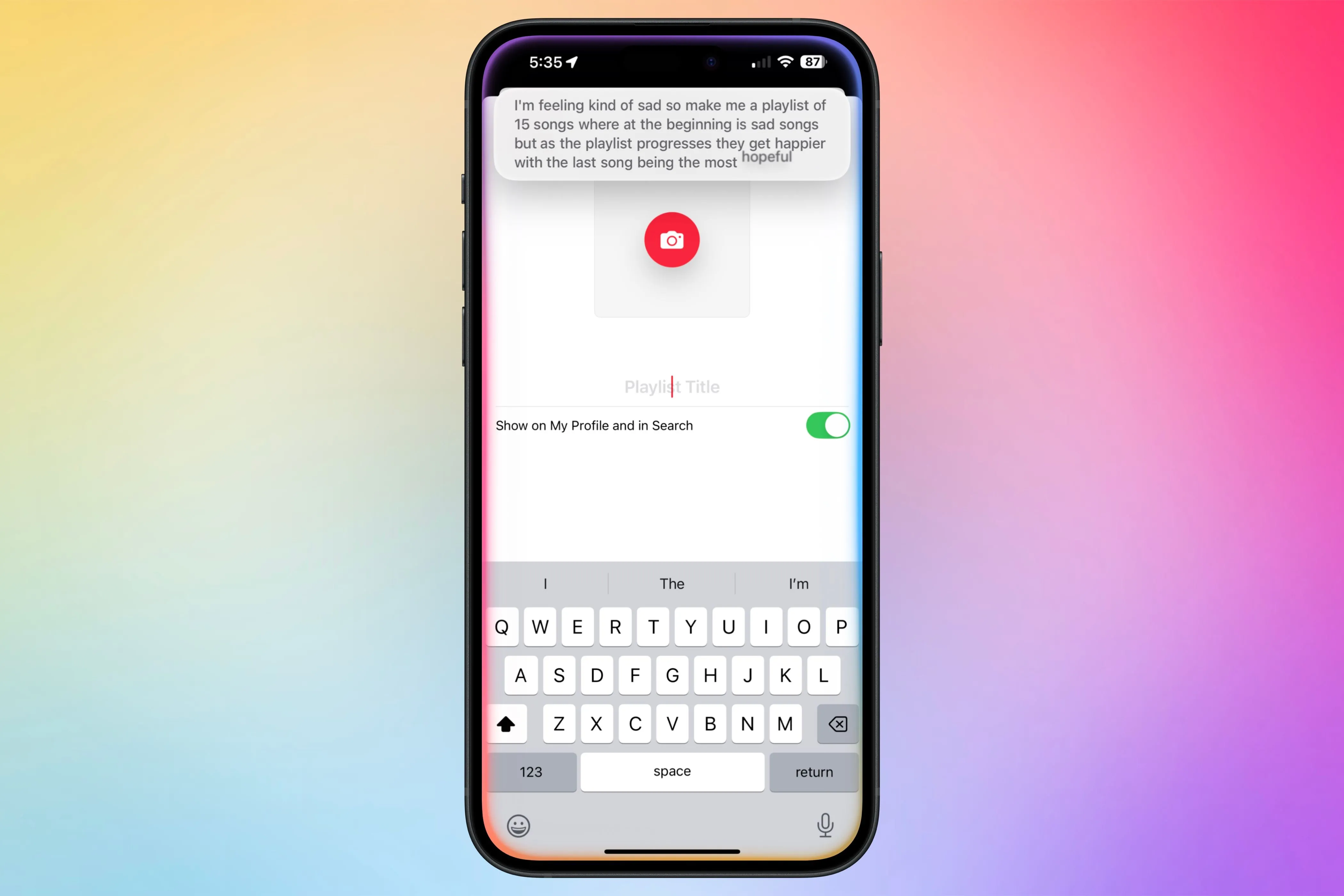 Siri tạo playlist nhạc theo yêu cầu bằng Apple Intelligence
