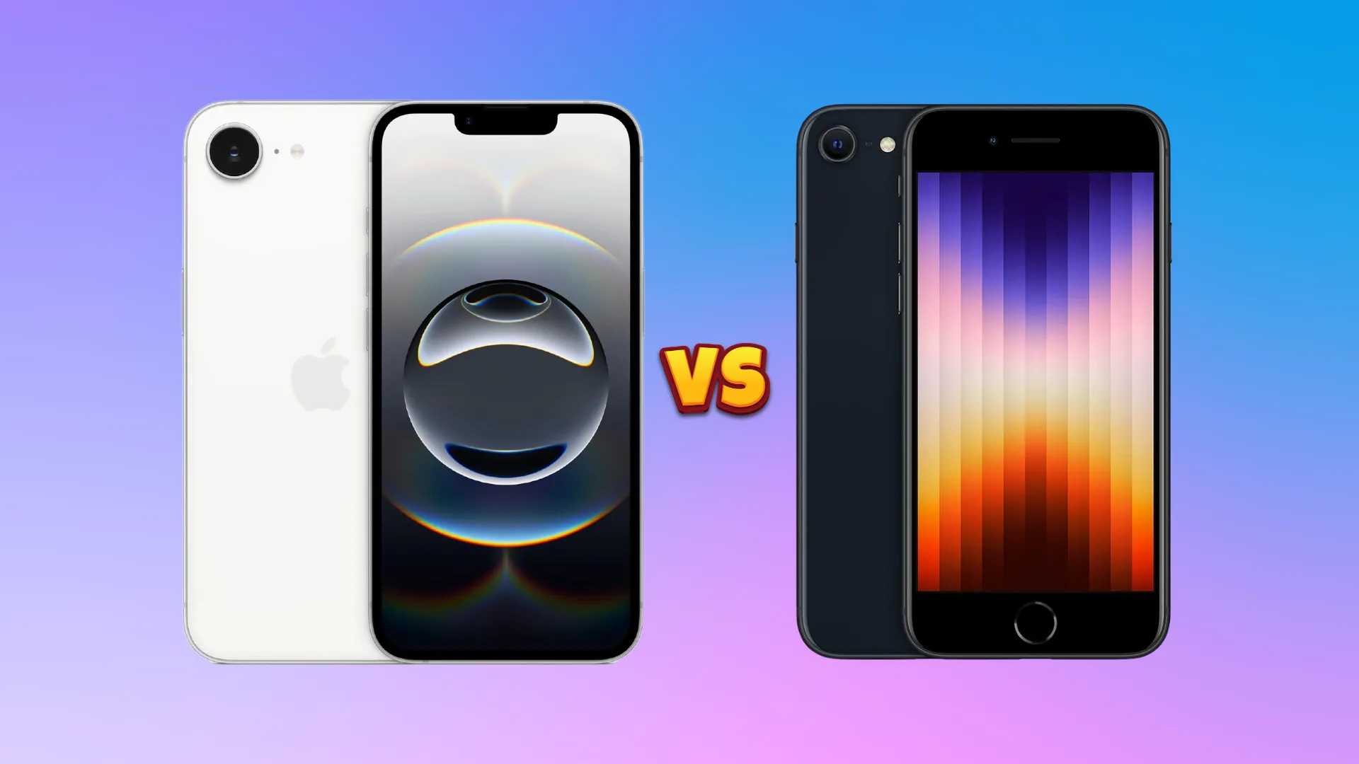 So sánh thiết kế giữa iPhone 16e và iPhone SE 3, cho thấy sự nâng cấp đáng kể
