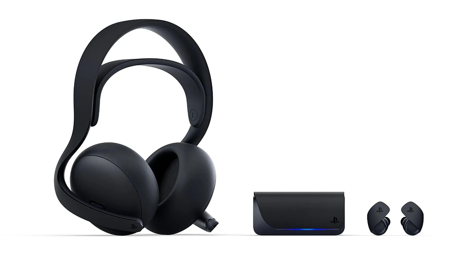 Tai nghe Sony PlayStation Pulse Elite và tai nghe không dây Pulse Explore màu đen nửa đêm