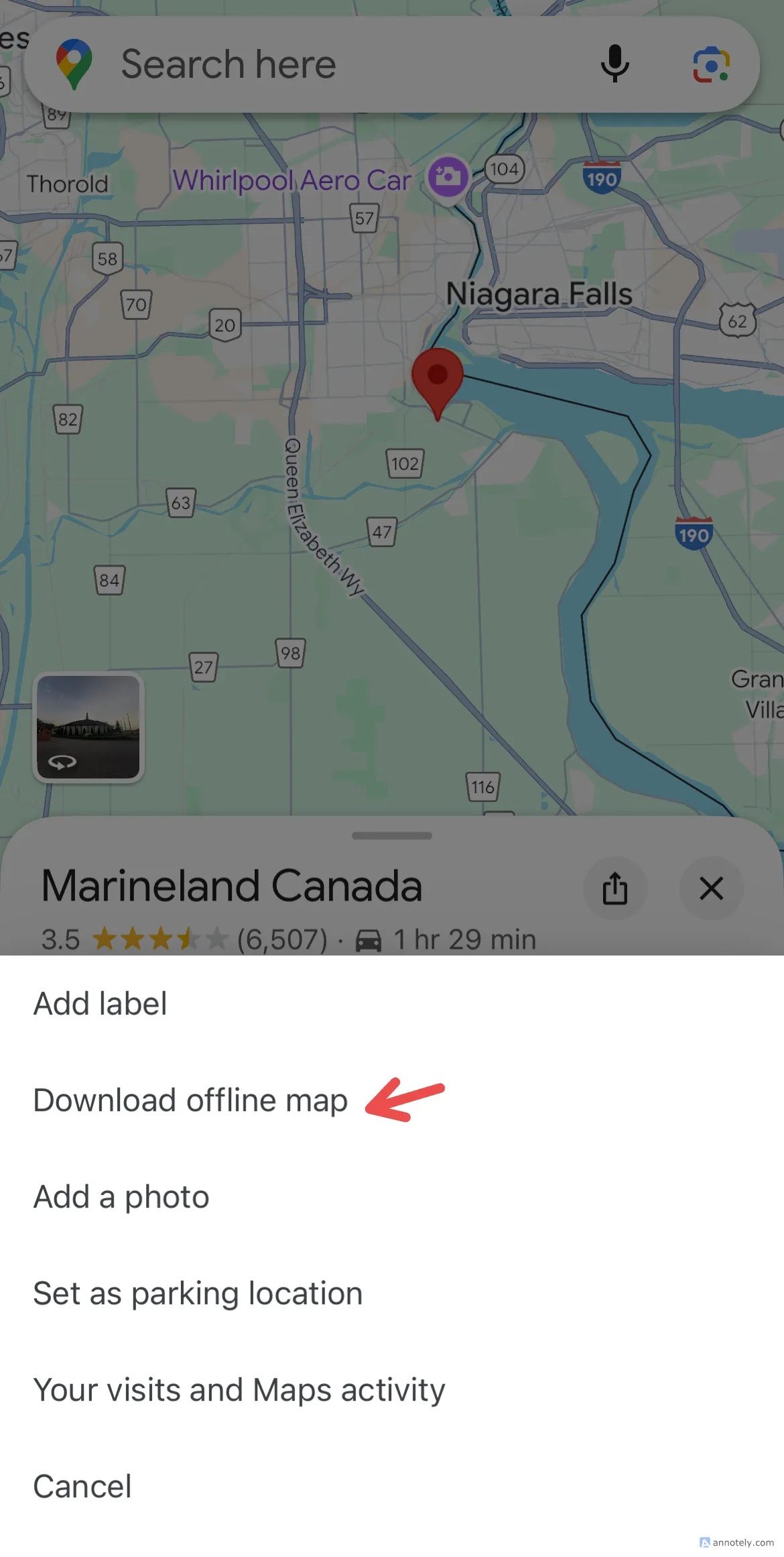 Tải xuống bản đồ ngoại tuyến trên Google Maps