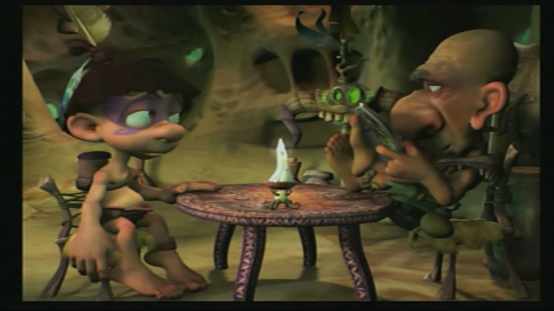 Tak sử dụng sức mạnh Juju trong một cảnh game của Tak and the Power of Juju.