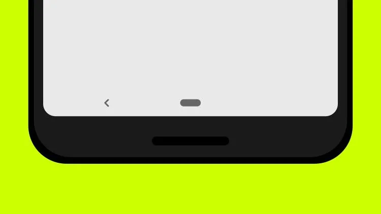 Thanh điều hướng hình viên thuốc trên Google Pixel 3