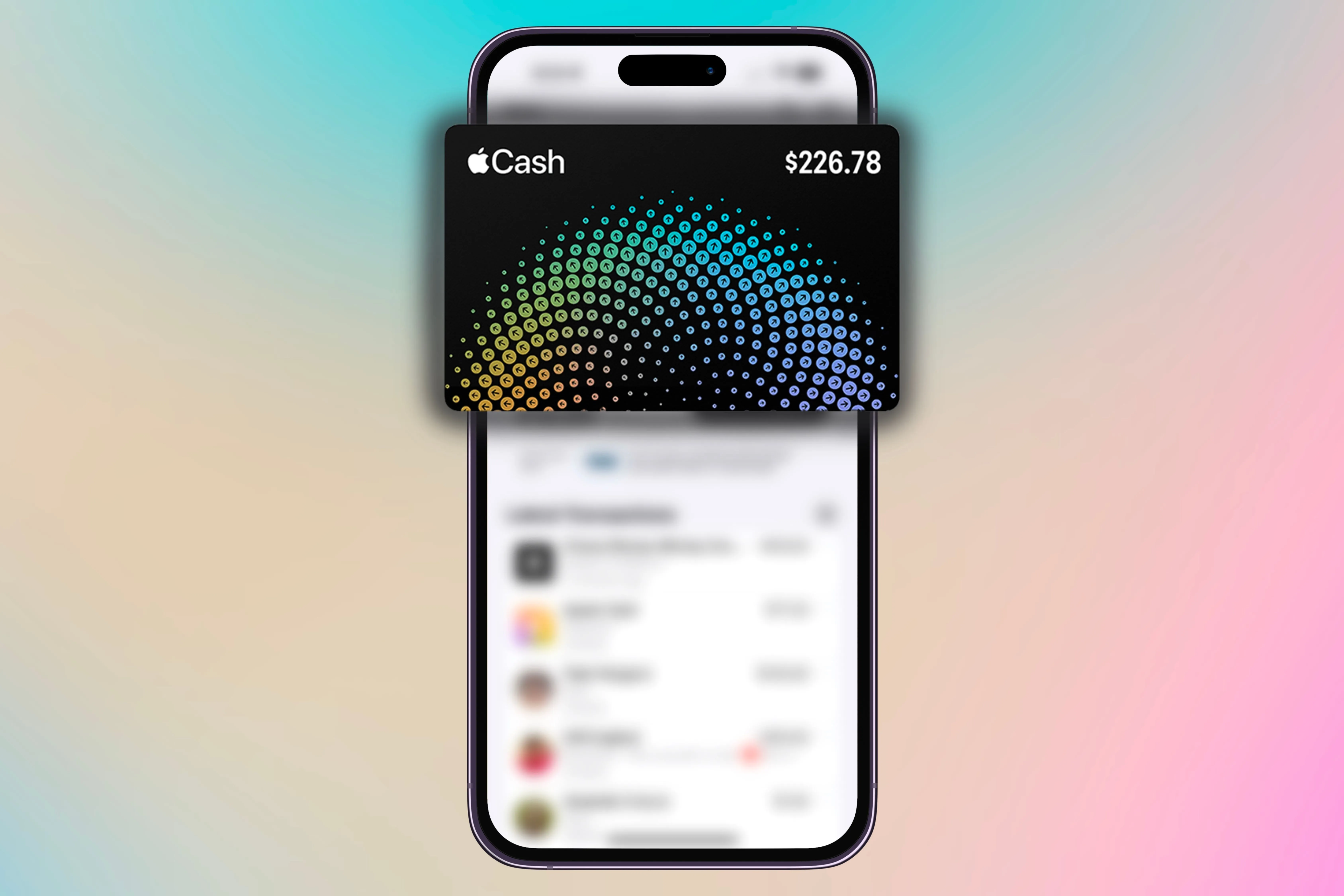 Thẻ Apple Cash kỹ thuật số hiển thị trên Ví Apple, cho phép người dùng thực hiện các giao dịch thanh toán.