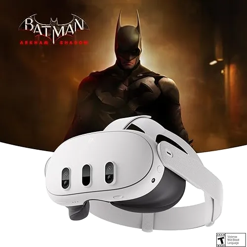 Thiết bị kính thực tế ảo Meta Quest 3, nổi bật với thiết kế hiện đại và công nghệ VR tiên tiến.