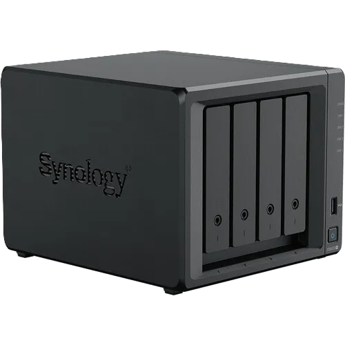 Thiết bị NAS Synology DiskStation DS423+ với bốn khoang ổ đĩa, giải pháp lưu trữ dữ liệu và Plex lý tưởng thay thế Drobo